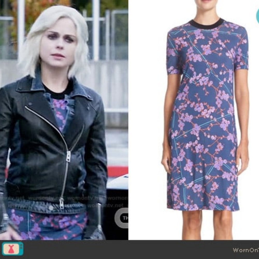 Carven Floral Print T-Shirt Dress